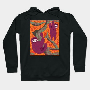 Hanging Sloth Mosaic Hoodie